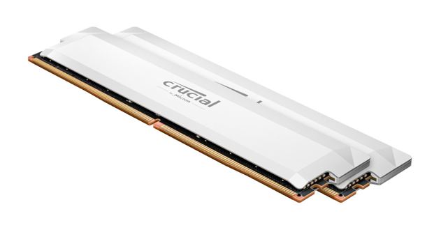 Crucial Pro 32GB (2x16GB) DDR5 UDIMM 6400MHz CL38 White Heat Spreader Support Intel XMP AMD Ryzen Desktop PC Gaming Memory Crucial Pro 32GB (2x16GB) DDR5 UDIMM 6400MHz CL38 White Heat Spreader Support Intel XMP AMD Ryzen Desktop PC Gaming Memory